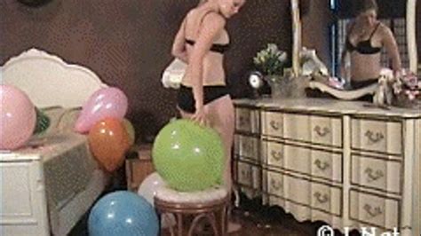 Brandi Bouncing On Balloons Fetish Megastore Clips4sale