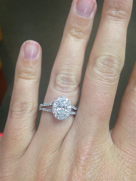 Oval Wedding Ring With Halo Jenniemarieweddings