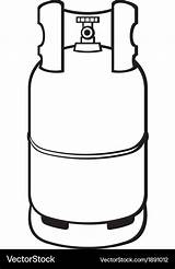 Gas Cylinder Clipart Vector Propane Royalty Silhouette Clipground sketch template