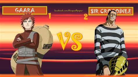 gaara vs sir crocodile anime batlle by kingwallpaper on deviantart