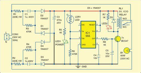automatic evening lamp circuit diagram