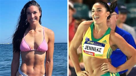 michelle jenneke holiday snap causes stir online athletics hurdles