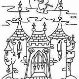 Coloring Haunted Pages Tower Houses Castle Halloween House Hamlet Drawing Color Getdrawings Scary Getcolorings Graveyard Printable Old sketch template
