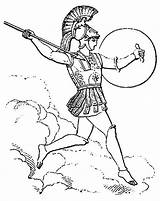 Ares Mythology sketch template