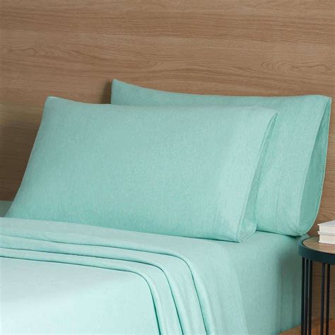 Mainstays Extra Soft Adult Jersey Bed Sheet Set Twin Xl Classic Mint