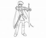 Marth Character sketch template