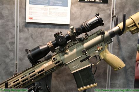 new hk m110a1 7 62mm semi automatic sniper rifle at ausa 2017 ausa