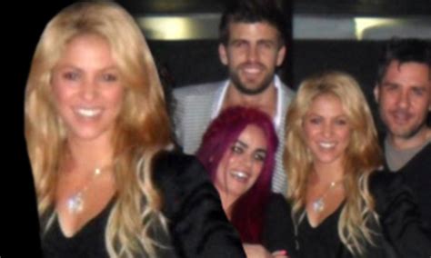shakira at footballer gerard pique s birthday party weeks after he denies romance daily mail