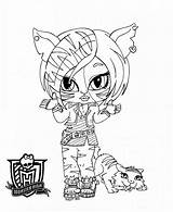 Monster High Coloring Baby Pages Babies Toralei Printable Printables Ausmalbilder Books Color Part Close Tattoo Character Top Pokemon Stripe Sheets sketch template