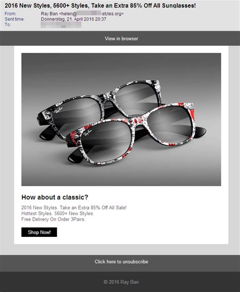 Sunglasses Spam 85 Discount That Has To Be 100 Fake G Data