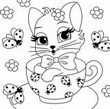 Gattino Colorare Kitten sketch template