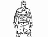 Iniesta Ronaldo sketch template