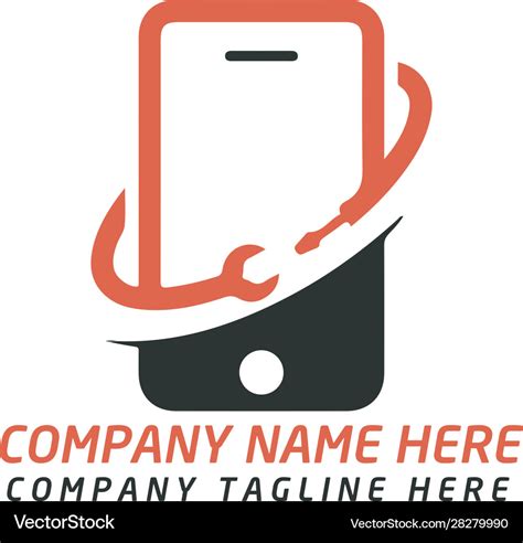 mobile shop brnading logo design royalty  vector image