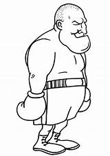 Coloring Pages Food Drive Boxer Boxing Funny Big Kids Comments Lagret Coloringhome Fra sketch template