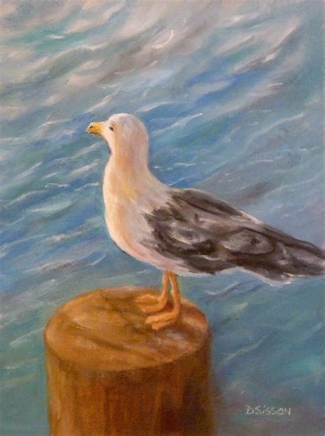 Daily Painting Projects Seagull In Reflection Oil