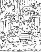 Birth Jesus Coloring Pages Children sketch template