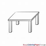 Coloring Pages Table Sheet Sheets sketch template