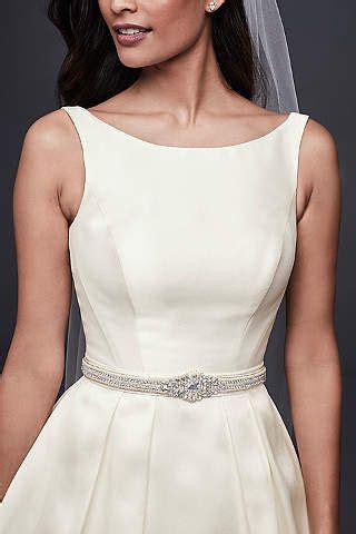 view satin sash  embellishments  backless bridesmaid dress wedding dress belt