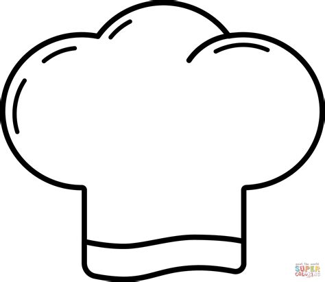 chef hat coloring page  printable coloring pages
