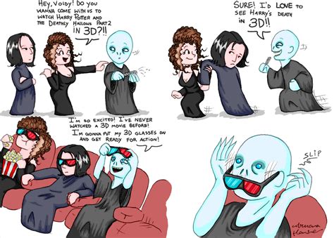 Voldemort Goes To The Cinema Harry Potter Fan Art