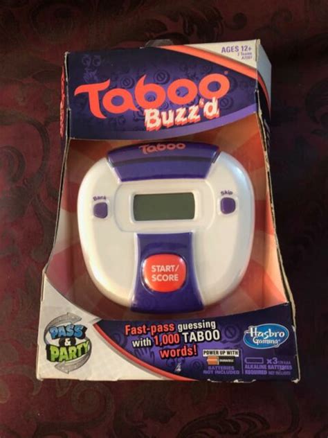 new in box taboo buzz d questions game ebay