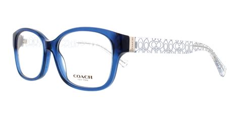 Coach Eyeglasses Hc 6049 5153 Blue Crystal Ice Blue 54mm