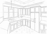 Kitchen Drawing House Inside Interior Sketch Cabinet Table Detail Sketches Anger Rendering Getdrawings Painting sketch template