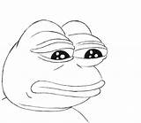 Sad Draw Coloring Frog Meme Pencil Cartoon Simple Drawing Drawings Template Bad Man Book Pepe Feels Pages Things Girl Colouring sketch template