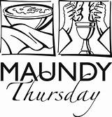 Thursday Maundy Clipart Clip Clipground Holy sketch template