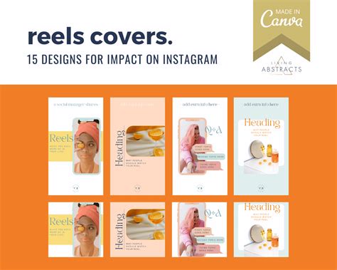 instagram reels cover templates  canva
