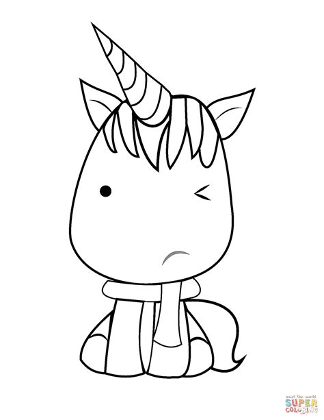 kawaii unicorn drawing  getdrawings