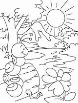 Ant Coloring Pages Anthill Kids Template Hill Getdrawings sketch template