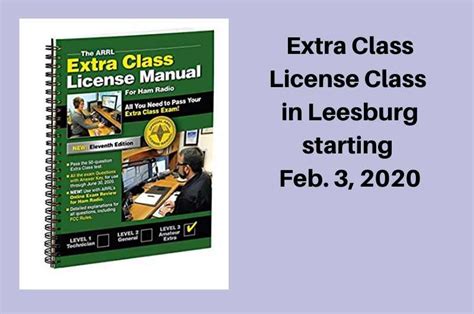 extra class licensing class   offered  area shenandoah valley amateur radio club