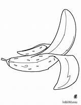 Banana Coloring Pages Fruit Pear Print Color sketch template