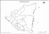 Nicaragua Departamentos Mapas Costa sketch template