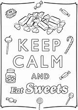 Coloring Calm Sweets Keep Eat Pages Cute Adult Adults Print Those Good Who sketch template