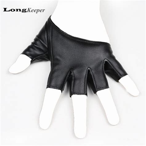 Buy Ladies Sexy Gloves Female Semi Rimless Half Palm