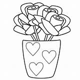 Moederdag Bloemen Downloaden Uitprinten sketch template