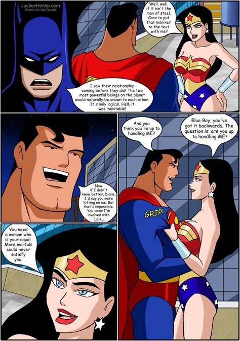 couples of kleenex wonder dame batman and superman prove that they are powerful and ultra