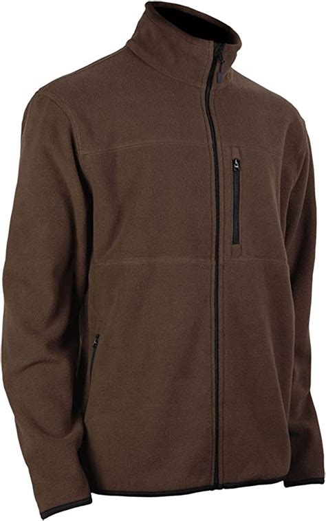 mens fleece jacket brown xx large amazoncouk clothing