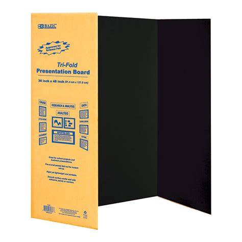 bazic black tri fold corrugated  board     pack walmartcom