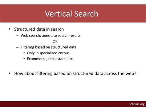 vertical search structured data