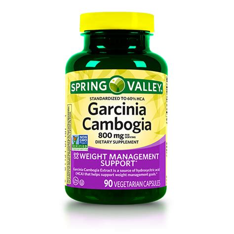 spring valley garcinia cambogia weight loss supplement 800 mg 90 capsules