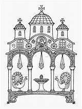 Orthodox Icons Coloring Clipart Church Pages Christian Drawing School Colouring Crafts Drawings Saturday Sunday Andrew Drawn Clipground Christianity October Book sketch template