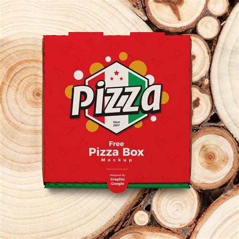 pizza packaging box mockup mockuptree