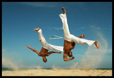 capoeira is a brazilian martial art that combines elements of dance and
