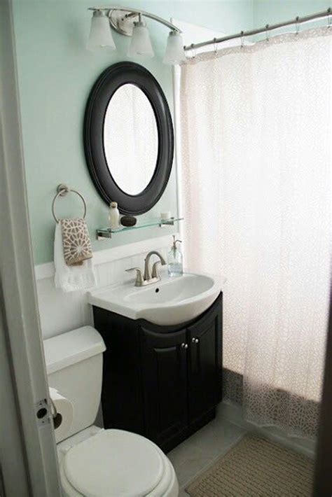 cozy small bathroom  soft color homemydesign