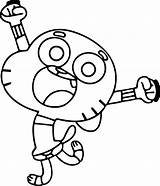 Gumball Coloring Watterson Wecoloringpage sketch template