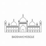 Mosque Faisal sketch template