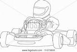 Karting Colorear Carreras Karts sketch template